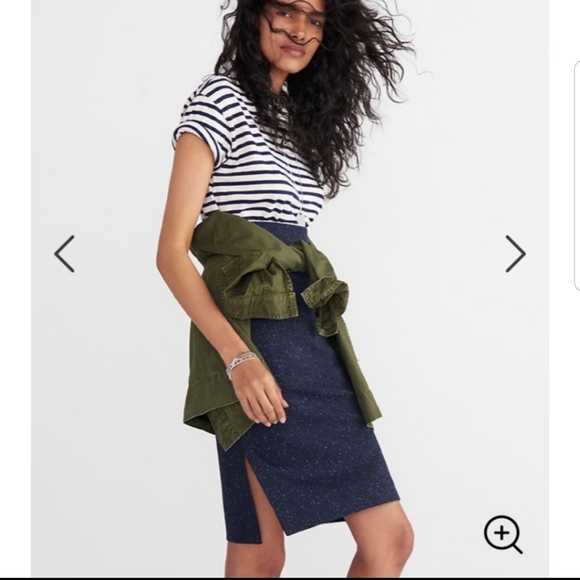 Madewell Dresses & Skirts - MADEWELL black column side slit skirt